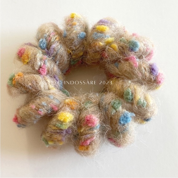 Spiral Wool Ponytail Holders Set of 6 NWT - Picture 8 of 13